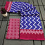 ILEANA PURE MULMUL COTTON FANCY HAND BLOCK PRINT BLUE SAREE