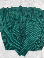 NKB-43 PURE SOFT FOX GEORGETTE LAHERIYA PRINT FABRIC FULLY FLAIR ANARKALI FULLY STTICHED GOWN READY TO WEAR GREEN