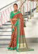INAYAT PURE MULMUL COTTON JAIPUR PRINTD MAROON SAREE