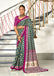 INAYAT PURE MULMUL COTTON JAIPUR PRINTD STILL GREY SAREE