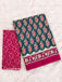 INAYAT PURE MULMUL COTTON JAIPUR PRINTD STILL GREY SAREE