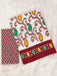 JYOTHIKA PURE MULMUL COTTON IKKAT  PRINTD MAROON SAREE