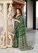 KADAMBARI MULMUL COTTON PURE COTTON FANCY BAGRU BLOCK PRINT GREEN SAREE