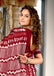 KADAMBARI MULMUL COTTON PURE COTTON FANCY BAGRU BLOCK PRINT MAROON SAREE