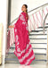 KALA PURE MULMUL COTTON HAND BLOCK FLORAL PRINTD PINK SAREE