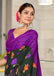 KALKI PURE MULMUL COTTON FLOWER WITH BANDHANI BLOCK PRINTD DARK GREEN SAREE