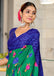 KALKI PURE MULMUL COTTON FLOWER WITH BANDHANI BLOCK PRINTD GREEN SAREE