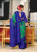 KALKI PURE MULMUL COTTON FLOWER WITH BANDHANI BLOCK PRINTD GREEN SAREE