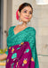 KALKI PURE MULMUL COTTON FLOWER WITH BANDHANI BLOCK PRINTD MEGENTA SAREE