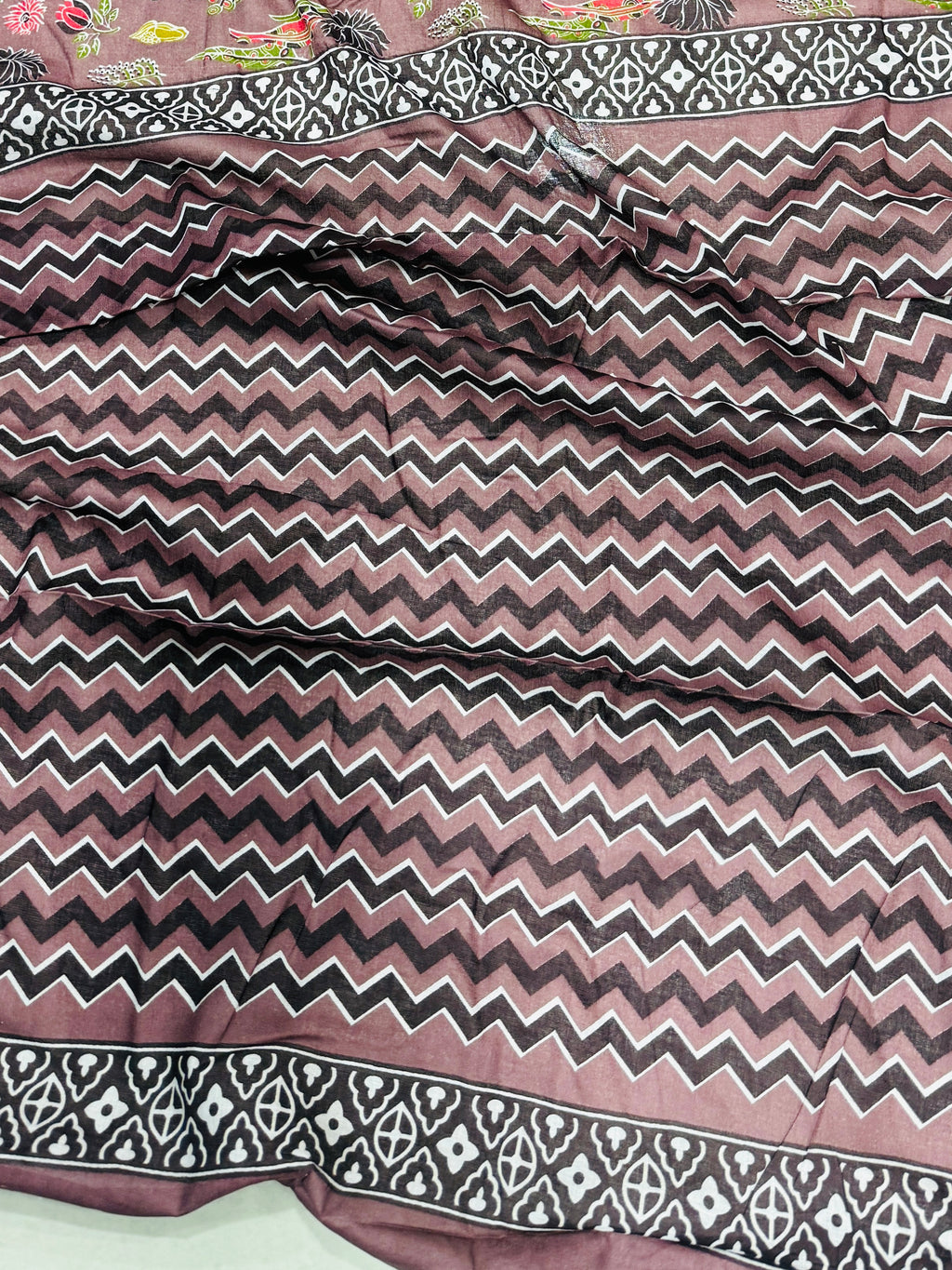 KARISHMA SOFT PURE COTTON MTR BAGRU HAND BLOCK PRINT PURE COTTON AJRAKH TEST MULTICOLOR SAREE