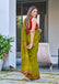 AJRAKH FANCY HAND BLOCK MULMUL COTTON MEHNDI GREEN SAREE