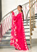KESHARIYA PURE MULMUL COTTON FLORAL BLOCK PRINTED PINK SAREE