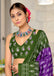 KIMORA TREE MOTIFS BAGRU BLOCK PRINT MULMUL COTTON PURPLE SAREE