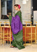 KIMORA TREE MOTIFS BAGRU BLOCK PRINT MULMUL COTTON PURPLE SAREE