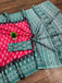 KIMORA TREE MOTIFS BAGRU BLOCK PRINT MULMUL COTTON RANI PINK SAREE