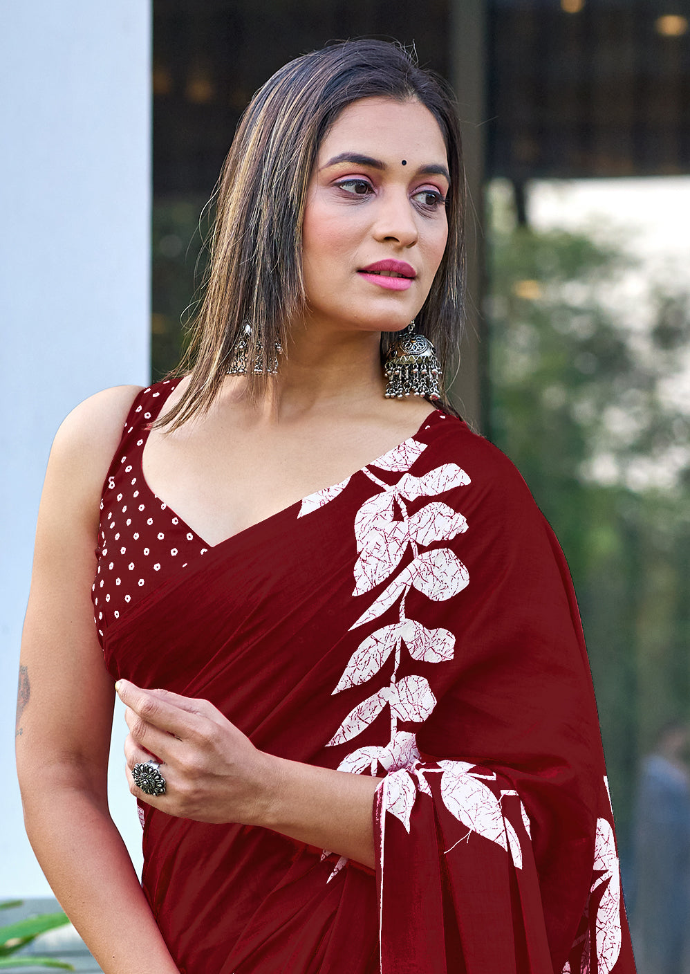 BAGRU BLOCK PRINT MULMUL COTTON MULTICOLOR SAREES