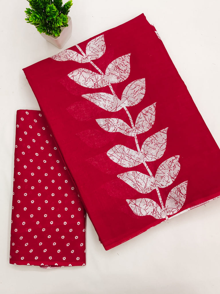 BAGRU BLOCK PRINT MULMUL COTTON MULTICOLOR SAREES