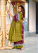 MADHUBALA PURE MULMUL COTTON IKKAT HAND BLOCK PRINT MAROON SAREE