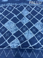 MADHURI SOFT PURE COTTON FANCY PRINTED BLUE SAREE