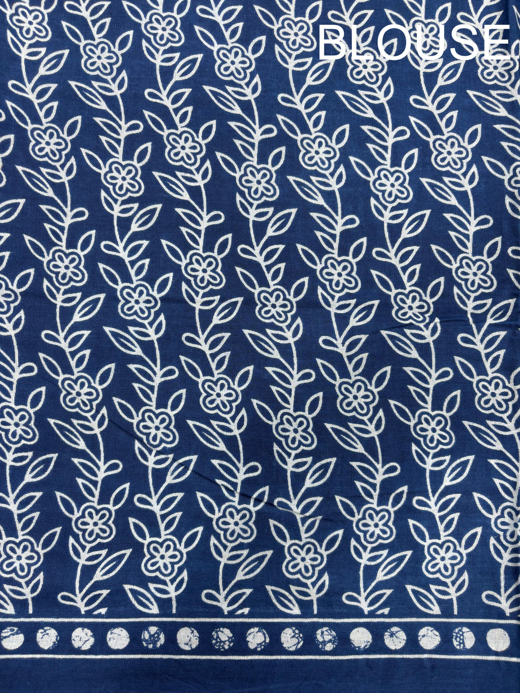 MADHURI SOFT PURE COTTON FANCY PRINTED BLUE SAREE