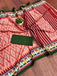 MALAVIKA PURE MULMUL COTTON IKKAT PRINTD PEACH SAREE