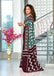 MALHARI IKKAT HAND PRINT MULMUL COTTON GREEN SAREE