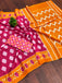 MALHARI IKKAT HAND PRINT MULMUL COTTON LIGHT PINK SAREE