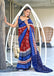 MAYTRI PURE MULMUL COTTON IKKAT  PRINTD BROWN SAREE