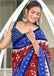 MAYTRI PURE MULMUL COTTON IKKAT  PRINTD BROWN SAREE