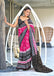 MAYTRI PURE MULMUL COTTON IKKAT  PRINTD LIGHT PINK SAREE