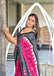 MAYTRI PURE MULMUL COTTON IKKAT  PRINTD LIGHT PINK SAREE