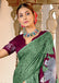 MEERI SOFT MULMUL COTTON AND COMFORT FABRIC GREEN SAREE