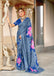 MEERI SOFT MULMUL COTTON AND COMFORT FABRIC LIGHT GREY SAREE