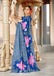 MEERI SOFT MULMUL COTTON AND COMFORT FABRIC LIGHT GREY SAREE