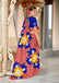 MEERI SOFT MULMUL COTTON AND COMFORT FABRIC PEACH SAREE
