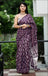 MISS JULIYANA PRIMUM COTTON JAIPUR BAGRU PRINTED COTTON MULMUL BROWN SAREE