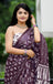 MISS JULIYANA PRIMUM COTTON JAIPUR BAGRU PRINTED COTTON MULMUL BROWN SAREE
