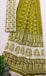 MISS JULIYANA PRIMUM COTTON JAIPUR BAGRU PRINTED COTTON MULMUL GREEN SAREE