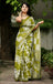 MISS JULIYANA PRIMUM COTTON JAIPUR BAGRU PRINTED COTTON MULMUL MAHENDI GREEN SAREE