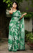 MISS JULIYANA PRIMUM COTTON JAIPUR BAGRU PRINTED COTTON MULMUL MINT GREEN SAREE