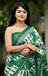 MISS JULIYANA PRIMUM COTTON JAIPUR BAGRU PRINTED COTTON MULMUL MINT GREEN SAREE
