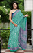 MISS JULIYANA PRIMUM COTTON JAIPUR BAGRU PRINTED COTTON MULMUL MINT GREEN SAREE