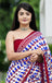 MISS JULIYANA PRIMUM COTTON JAIPUR BAGRU PRINTED COTTON MULMUL BLUE SAREE