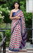 MISS JULIYANA PRIMUM COTTON JAIPUR BAGRU PRINTED COTTON MULMUL RED SAREE