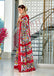 NAYANTHARA PURE MULMUL COTTON IKKAT PRINTD RED AND YELLOW SAREE