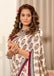 NIRMALA PURE MULMUL COTTON HAND BLOCK PRINT MAROON SAREE