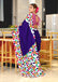 NIRUPA PURE MULMUL COTTON FLORAL PRINTED BLOCK PRINTD BLUE SAREE