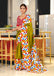 NIRUPA PURE MULMUL COTTON FLORAL PRINTED BLOCK PRINTD GREEN SAREE