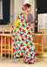NIRUPA PURE MULMUL COTTON FLORAL PRINTED BLOCK PRINTD YELLOW SAREE