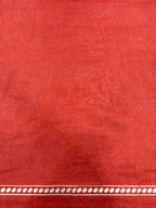 OFFICE TIME SOFT PURE COTTON FANCY TRANDING OFFICE WEAR JAIPUR BLOCK PRINT BEAGE RED SAREE